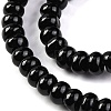 Natural Black Agate(Dyed & Heated) Beads Strands G-G177-F01-04-4