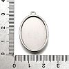 304 Stainless Steel Pendant Cabochon Settings STAS-S181-02P-C-3