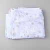 Snowflake Pattern Polyester Mesh Fabric DIY-WH0304-672A-1