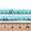 Baking Paint Glass Beads Strands DGLA-N010-6mm-03-4