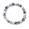 Synthetic Howlite & Natural Sodalite & Labradorite Beads Bracelets for Women BJEW-JB12829-2