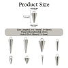 80Pcs 8 Styles Stainless Steel Pendants STAS-CJ0002-85-2