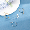 4Pcs 4 Styles 304 Stainless Steel Finger Ring Components DIY-BBC0003-14-4