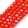 Electroplate Opaque Solid Color Glass Beads Strands LS-EGLA-A044-P6mm-L03-1