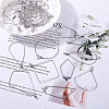 304 Stainless Steel Wire Pendants STAS-SC0001-02P-4