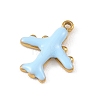 304 Stainless Steel Enamel Pendants STAS-G395-02G-02-2