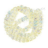 Baking Paint Electroplate Transparent Glass Beads Strands EGLA-N020-04H-2