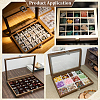 1Pc Detachable 9-Grid Wooden Storage Gift Boxes AJEW-PH0010-33-5
