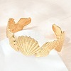Ocean Theme 304 Stainless Steel Cuff Bangles for Women SA-Z002-03G-02-1