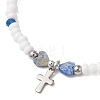 304 Stainless Steel Tiny Charm Bracelets BJEW-MZ00325-01-4