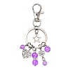 Alloy & Glass Keychains KEYC-YW00303-01-1
