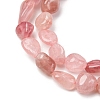 Natural Madagascar Rose Quartz Beads Strands G-Q060-E21-01-4