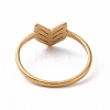 Ion Plating(IP) 201 Stainless Steel Arrows Finger Ring for Women RJEW-J051-10G-3