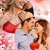 20Pcs 10 Styles Valentine's Day Alloy Enamel Pendants ENAM-YW0008-67-6
