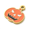 Halloween Theme Ion Plating(IP) 304 Stainless Steel Enamel Charms STAS-M011-03G-2