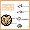5Pcs Rack Plating Copper French Wire KK-BBC0013-59B-5