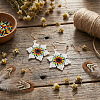 Bohemian Handmade Glass Seed Beads Dangle Earrings IE0673-3