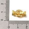 Rack Plating Ring Brass Micro Pave Cubic Zirconia Fold Over Clasps KK-F883-19G-02-3