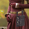 Rectangle PU Leather Medieval Waist Belt Bag with 2Pcs Glass Potion Bottles AJEW-WH0696-581B-4