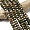 Natural Unakite Beads Strands G-A280-A20-02-1