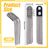 2Pcs Iron Tassel Chain Shoulder Epaulettes DIY-HY0003-58P-2