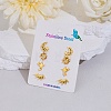 304 Stainless Steel Earring Sets EJEW-S248-07G-1