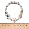 Platinum Tone Brass Micro Pave Cubic Zirconia Tennis Bracelets BJEW-B160-11P-6