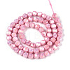 Anti-Tarnish Electroplate Glass Beads Strands EGLA-T021-6mm-15-04-2