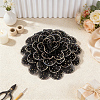 Polyester Flower Brooches JEWB-WH0020-130A-4