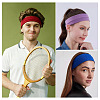 8Pcs 4 Colors Milk Silk Cloth Hair Bands OHAR-TAD0001-01D-7