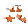 14 Sets 7 Colors Star Alloy Magnetic Clasps PALLOY-CJ0002-29-2