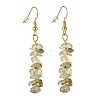 Natural Prehnite Chip Beaded Dangle Earrings EJEW-JE04788-11-1