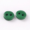 2-Hole Flat Round Resin Sewing Buttons for Costume Design BUTT-E119-18L-14-2