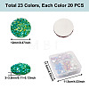 Fashewelry 460Pcs 23 Colors Resin Cabochons CRES-FW0001-01-11