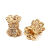 Brass Micro Pave Cubic Zirconia Beads KK-K374-21G-2