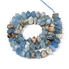 Natural Blue Calcite Beads Strands G-D091-A30-2