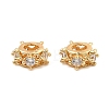 Brass Micro Pave Cubic Zirconia Beads KK-C155-13G-1