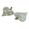 Heart Tibetan Style Alloy Big Pendants TIBEP-R342-10-RS-3