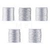 5 Rolls 5 Sizes Round PET Metallic Thread MCOR-TA0001-02A-1