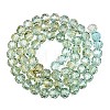 Baking Paint Transparent Glass Beads Strands DGLA-A035-T8mm-A11-3