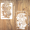 Plastic Drawing Painting Stencils Templates DIY-WH0396-514-2