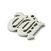 Non-Tarnish 201 Stainless Steel Pendants STAS-B055-01P-W-2