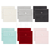  12Pcs 6 Colors Square Velvet Jewelry Bags TP-NB0001-60-1