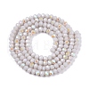 Electroplate Opaque Solid Color Glass Beads Strands EGLA-A044-P2mm-L10-3