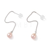 Natural Pearl Stud Earrings for Women EJEW-C082-09P-1