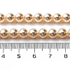 UV Plating Pearlized Glass Pearl Beads Strands GLAA-F128-01A-T8-2