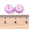 Opaque Spray Painted Glass Beads X1-GLAA-G118-01F-3