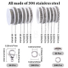 32M 12 Styles 304 Stainless Steel Cable Chains CHS-SP0001-04-2