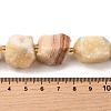Raw Rough Natural Yellow Jade Beads Strands G-Z087-B22-5