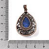Dyed Natural Lapis Lazuli Pendants G-A297-05R-12-3